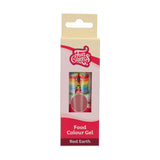 Funcakes Colorante Alimentario Tierra Roja Gel: Colorante alimentario altamente concentrado para masas, natas, fondant, mazapanes y repostería. Fácil dosificación. Una sola gota para crear colores vibrantes. Halal. 30 gramos.