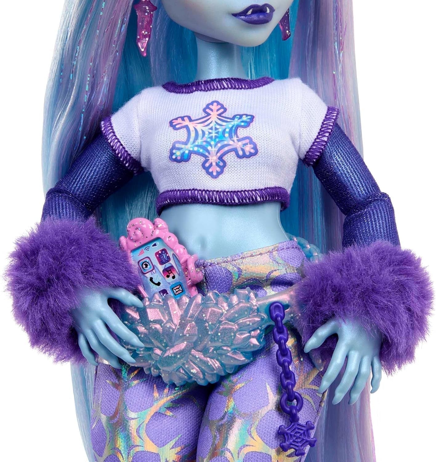 Monster High Abbey Bominable Yeti con mascota mamut y accesorios - Aspecto espeluznante de copo de nieve para niños mayores de 4 años, HNF64 Naty Shop Dolls