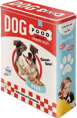 Nostalgic-Art Caja de almacenamiento retro XL, 4 l, Comida para perros - idea de regalo para dueños de perros, caja de almacenamiento de comida seca, diseño vintage Cajas de almacenamiento de alimentos Naty Shop Diseño vintage