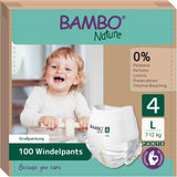 Pañales para bebé Bambo Nature, talla 6 (más de 15 kg) - Caja mensual de 90 | Pañales infantiles con protección mejorada contra fugas | Máximo confort y libertad para niños activos | Pañales testados dermatológicamente