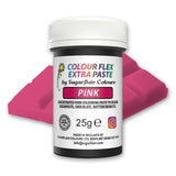 Pasta colorante alimentaria Sugarflair Colourflex Extra Pink Paste - Colorante alimentario comestible para crema de mantequilla, chocolate, pasta de azúcar, glaseado, fondant, mezclas para pasteles, masa y más - 25 g