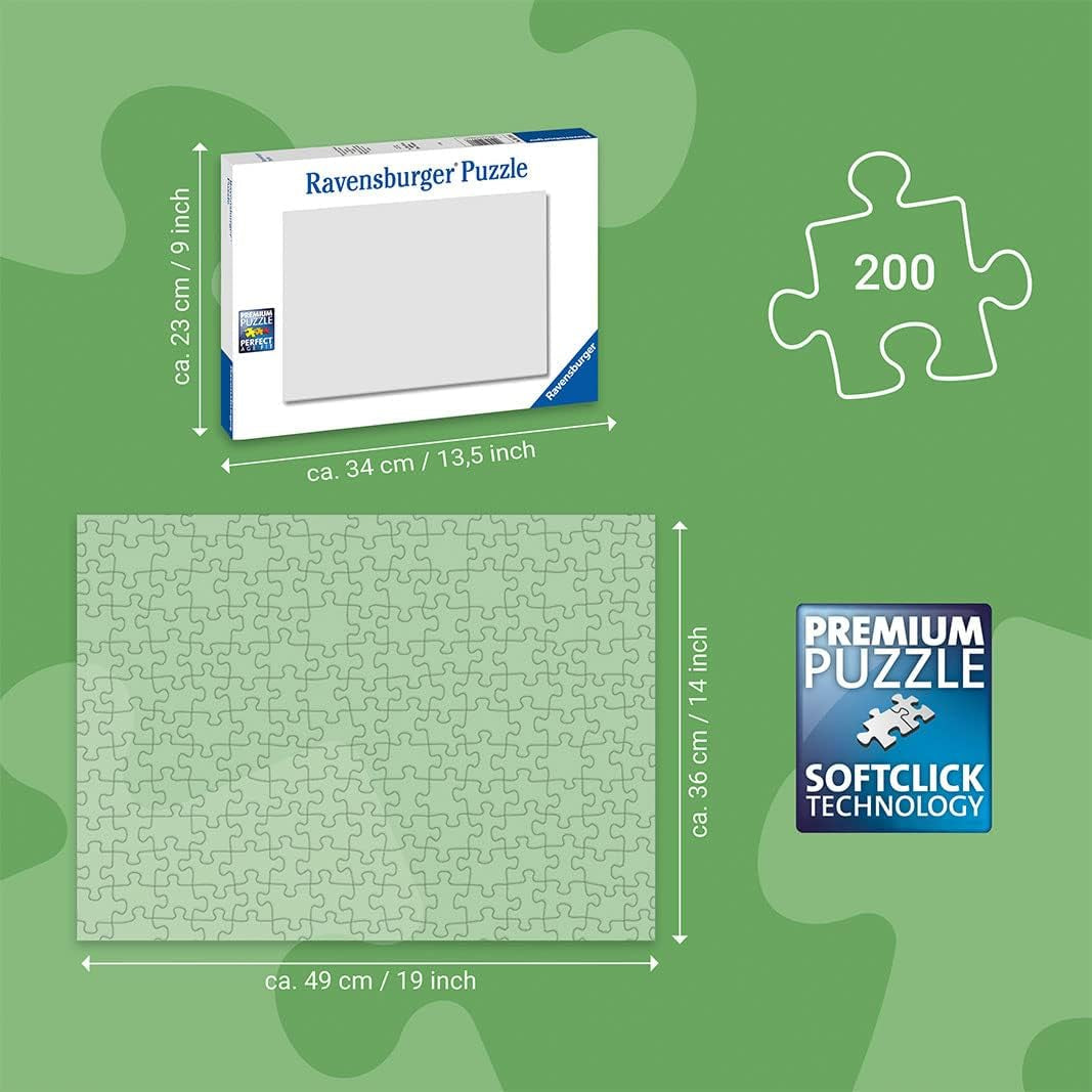 Puzzle Infantil Ravensburger - 12004144 - Minecraft - Puzzle Minecraft de 200 Piezas para Niños 8+ en Formato XXL, Regalos Minecraft Puzzle Naty Shop