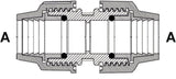 Acoplamiento para sistema de riego Cornat T610032, para tubo de PE, Ø 32 mm, polipropileno, para agua fría