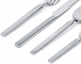 Alessi 4180S24 Juego de Cubiertos Secos 24 Piezas Acero Inoxidable Cocina Naty Shop