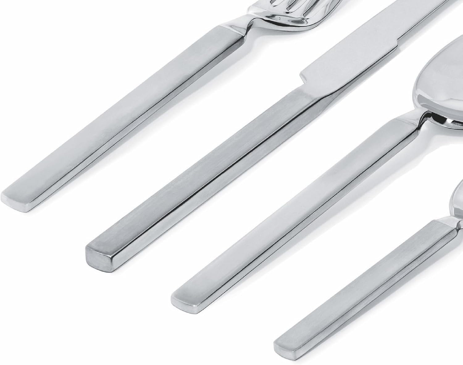 Alessi 4180S24 Juego de Cubiertos Secos 24 Piezas Acero Inoxidable Cocina Naty Shop