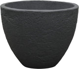 Maceta Dehner Stone, Ø 40 cm, altura aprox. 31 cm, plástico, antracita