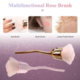 2 recipientes para maquillaje de flores, 1 recipiente para lavar, pinceles para uñas Nail Art, recipientes para maquillaje para base, pinceles para maquillaje Nail Art