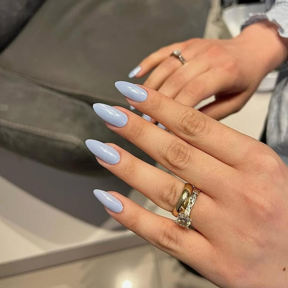 Uñas Cromadas Autoadhesivas - Pegamento Con Brillo Marrón Almendra Mediano En Las Uñas Uñas Postizas Con Brillo Pegamento En Uñas Artificiales Uñas Acrílicas Esmaltadas Para Mujeres 24 Piezas