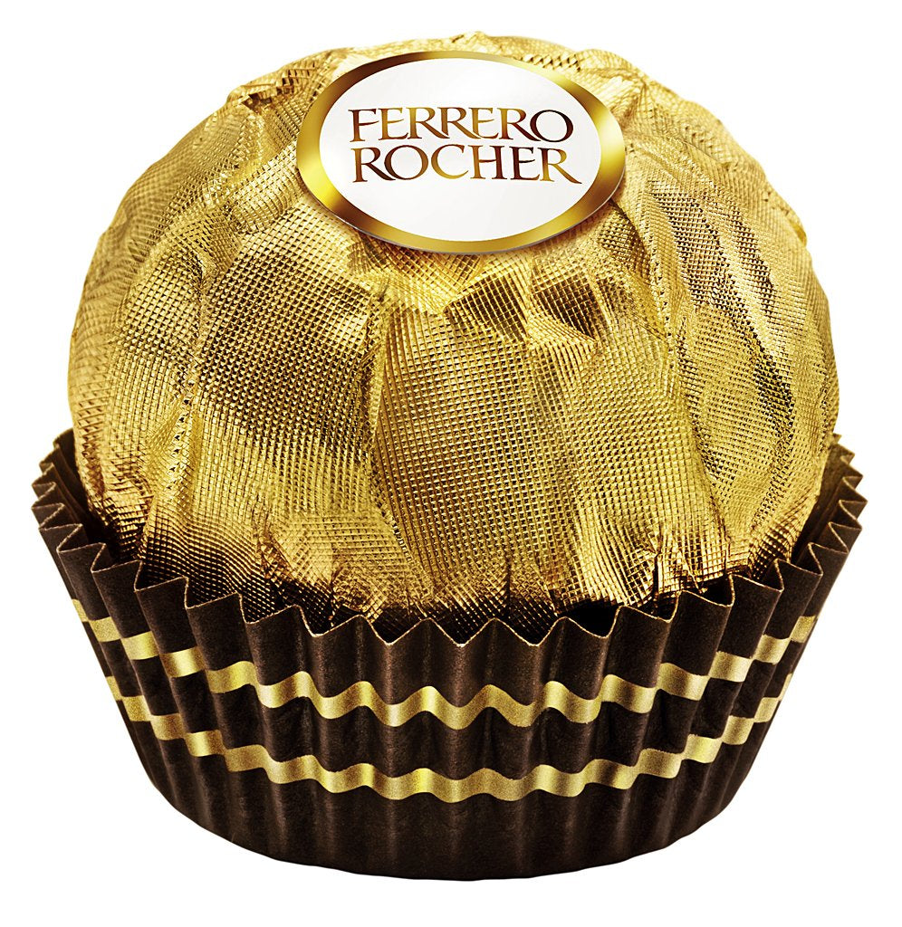 Ferrero Rocher - Especialidad de praliné de nueces crujiente y cremoso - 5 paquetes de 16 bombones individuales cada uno