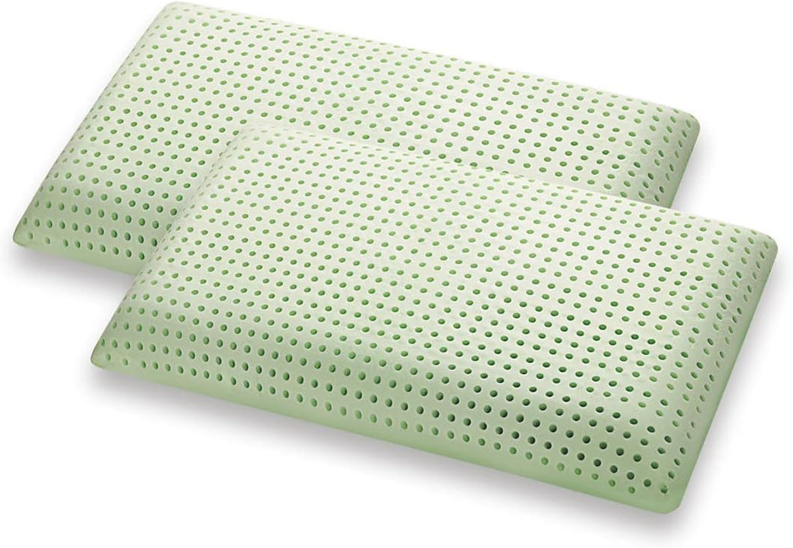 Marcapiuma Almohada Viscoelástica de Hierbas Naturales Verde 2 Piezas Almohadas Estándar Naty Shop Greetings 2X Saponetta Modern