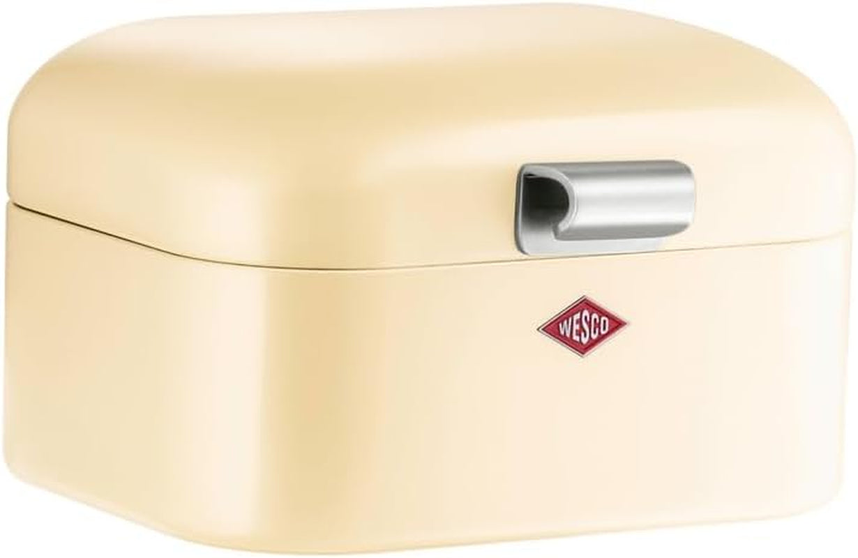 Panera Wesco Mini Grandy rosa, chapa de acero con recubrimiento en polvo, orificios de ventilación y asa resistente Cajas para almacenar alimentos Naty Shop Almendras