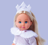 Simba Evi Princesa de los sueños del amor, muñeca con un vestido de invierno de ensueño con adornos de piel y elementos brillantes, 12 cm, 3 años en adelante