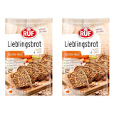 RUF Lieblingsbrot Protein, Brot-Backmischung, Brotmischung, Brotteig-Mischung, Proteinreiches Brot, Glutenfrei, Ohne Mehl & Hefe, 1 X 500G Naty Shop 600 G (paquete de 2) Karotte Nuss