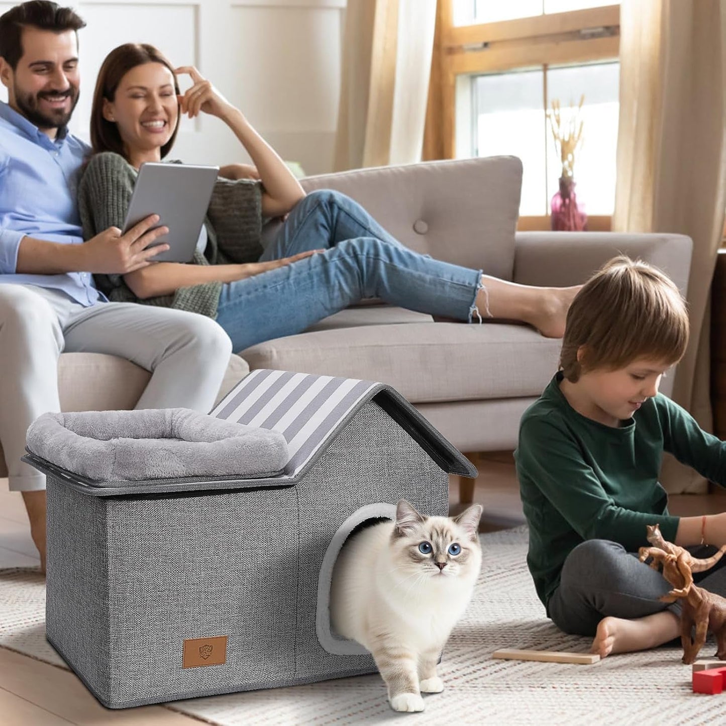 Mantas y Muebles, Mascotas, Cuevas y Casas, Gatos, Camas para Gatos, Camas para Gatos, Colchones