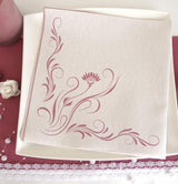 Appartina Elegantia Servilletas Airlaid Tipo Tela 40X40 Cm, Servilleta de Boda de Alta Calidad, Servilletas de Boda Tipo Tela Servilletas Desechables para Diversas Ocasiones (Rosa Oscuro)