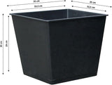 Olla universal Dehner, aprox. 36 x 36 x 30 cm, plástico, negro