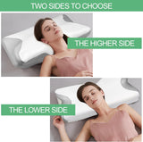 Almohada ortopédica, Almohada para el dolor de cuello, Almohada viscoelástica, Almohada ortopédica para el cuello, Almohada ortopédica para dormir, Almohada ortopédica para soporte del cuello, Piezas de almohada antirronquidos Almohadas ortopédicas cervicales Naty Shop
