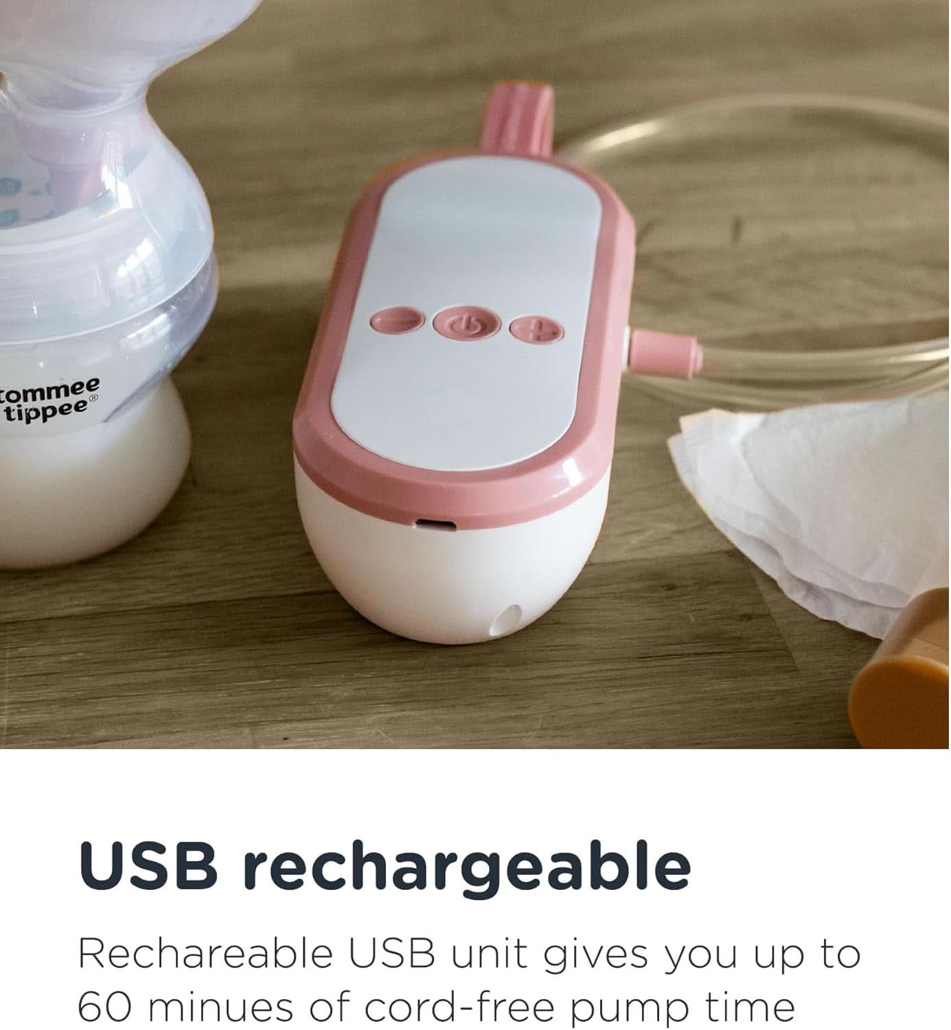 Tommee Tippee Made for Me Extractor de leche eléctrico único, fuerte succión Accesorios Alimentación y Lactancia Bebe Naty Shop