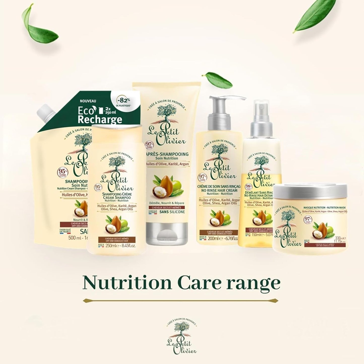 - Spray desenredante, cuidado, sin aclarado y aceites de silicona, oliva, karité y argán, desenreda, repara y nutre - cabello seco y dañado - 150 ml Productos desenredantes para el cabello Naty Shop