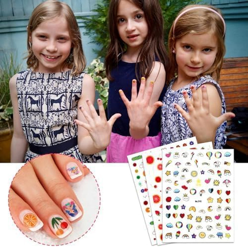 Lindas pegatinas de uñas para niños 20 hojas 3D pegatinas de uñas que brillan en la oscuridad flores coloridas decoraciones de uñas pegatinas autoadhesivas accesorios de decoración DIY