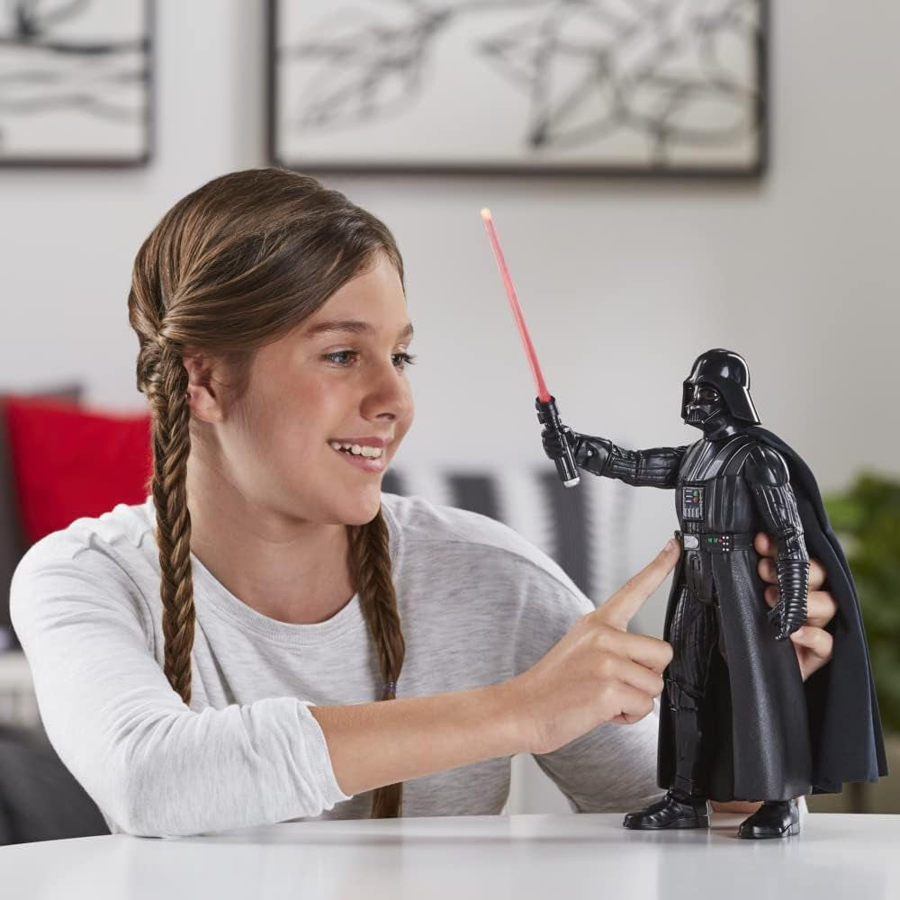 Star Wars Galactic Action Darth Vader, figura de acción electrónica interactiva grande de 30 cm, juguete para niños 4+ figuras de acción Naty Shop