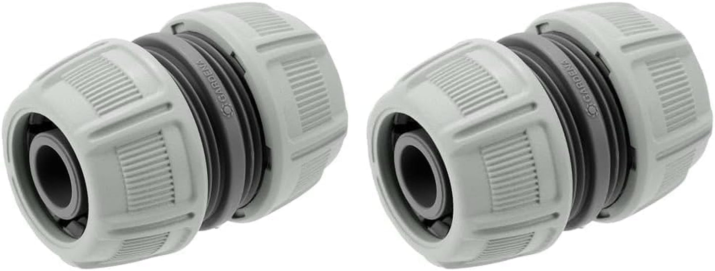 Reparador Gardena de 13 mm (1/2 pulgada) y 15 mm (5/8 pulgada): reparación rápida y sencilla de mangueras sin herramientas, Power Grip, alta fuerza de sujeción, en caja (18232-20)