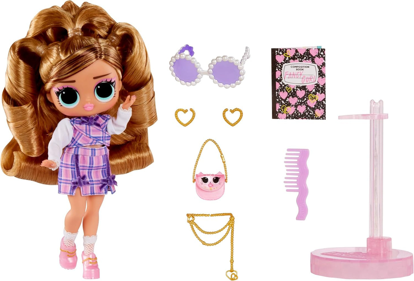 Jajaja ¡Sorpresa! Tweens Core Doll - Fancy Girl - Incluye 1 muñeca de moda con atuendo y accesorios, 4 objetos coleccionables, Rose