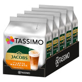 Tassimo Kapseln Jacobs Typ Latte Macchiato Caramel, 5 x 8 cápsulas, 40 cápsulas de café