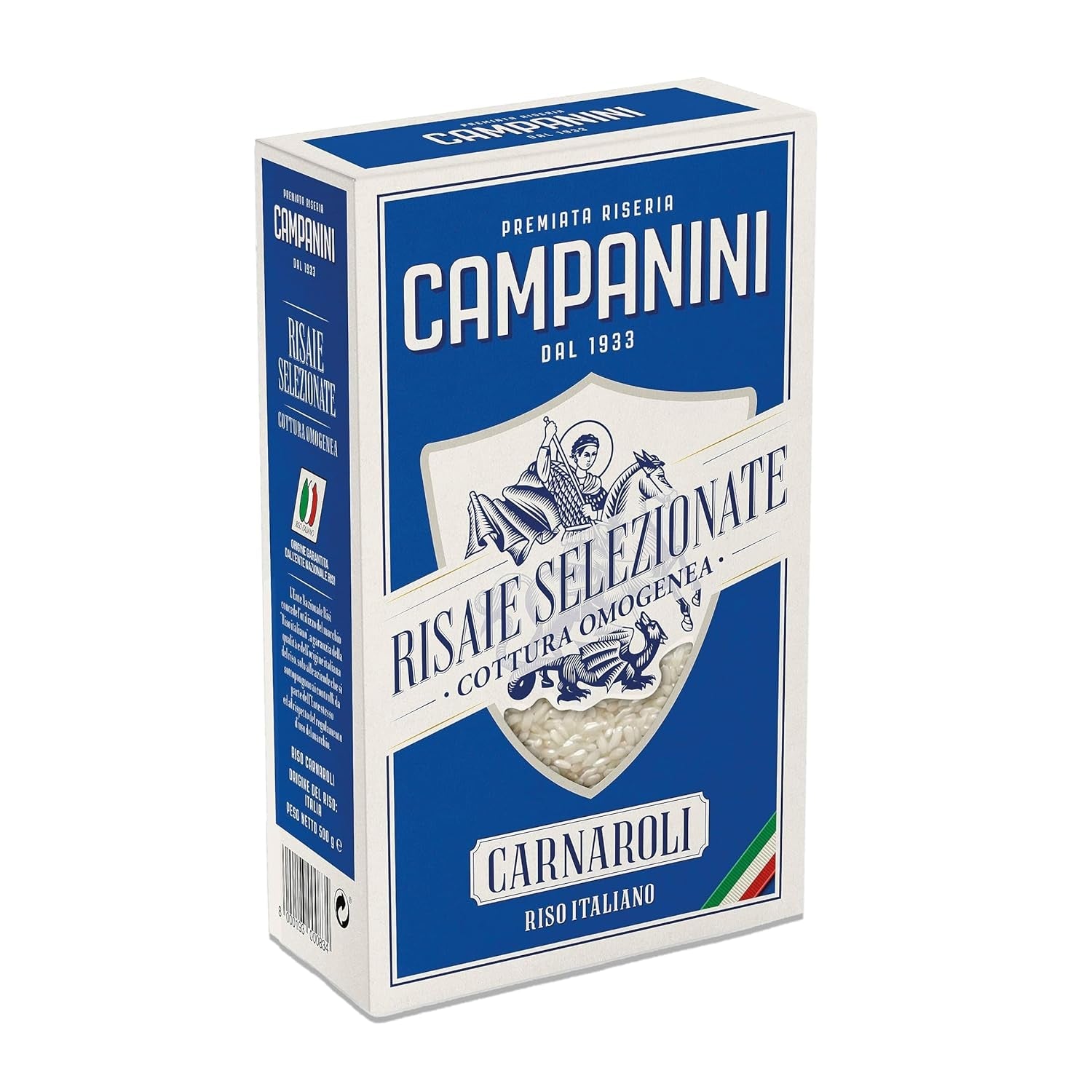 RISO CARNAROLI | Risotto de arroz | 500 g de Italia | Risottos y Sopas | RISERA CAMPANINI