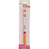 Funcakes Bolígrafos comestibles, naranja: colorante alimentario, punta flexible para líneas gruesas y finas, bolígrafo comestible para galletas, pasteles, fondant y más, ideal para personalización, certificado Halal