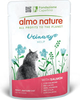 almo Nature Functional Urinary Help - Comida húmeda para gatos adultos con salmón - Favorece la salud del tracto urinario - 30 sobres de 70 g cada uno
