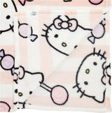 Colcha Hello Kitty, rosa, manta suave 130X170Cm, colcha o colcha para sofá de microfibra. Calidad con certificado Oekotex, Camas y Mantas Sanrio Besuche den Kanguru-Store