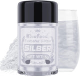 Kicofood, purpurina comestible, 5 gramos, varios colores Glitter Naty Shop Plata