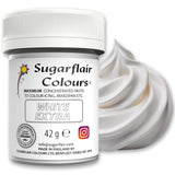 Colorante alimentario Sugarflair Max Concentrated White Extra, colorante alimentario altamente concentrado para mazapán y fondant, colorante en pasta Max Concentrate - 42 g