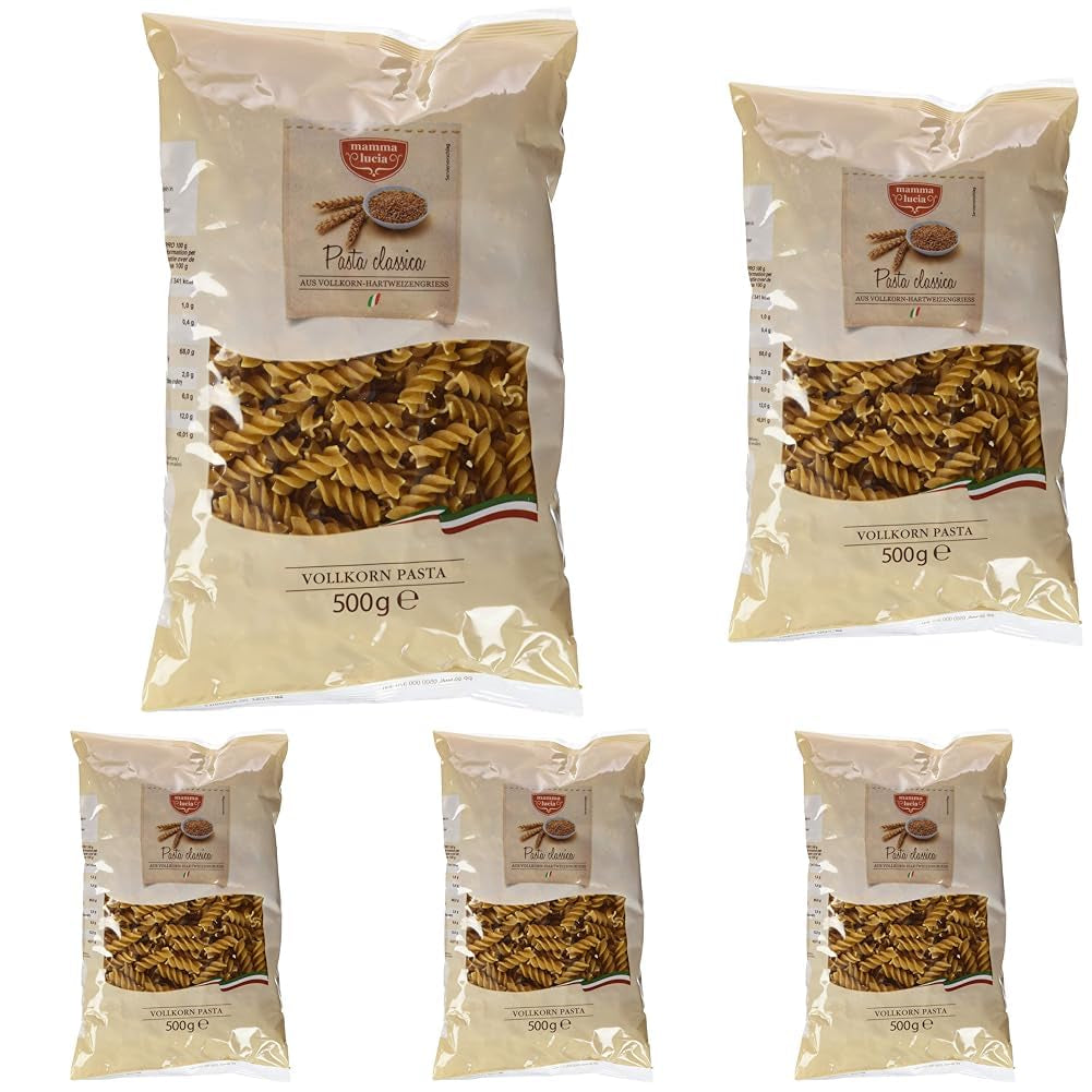 Pasta espiral integral, 500 g