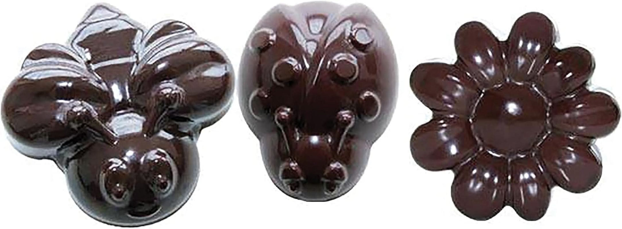 Silikomart 199199, molde para chocolate, modelo Spring, 15 bombones, Marrón Cocina Naty Shop