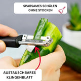 Westmark 29092270 sparschäler gallant, pp/tpe/edelstahl, schwarz / rot, 16,5 x 3,7 x 2 cm pelador naty shop