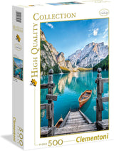 Clementoni 35039 Lago Braies - Puzzle De 500 Piezas A Partir De 9 Años Puzzle Colorido Para Adultos Con Colores Atrevidos Juego De Habilidad Para Toda La Familia Bonita Idea De Regalo Puzzle Naty Shop Título predeterminado
