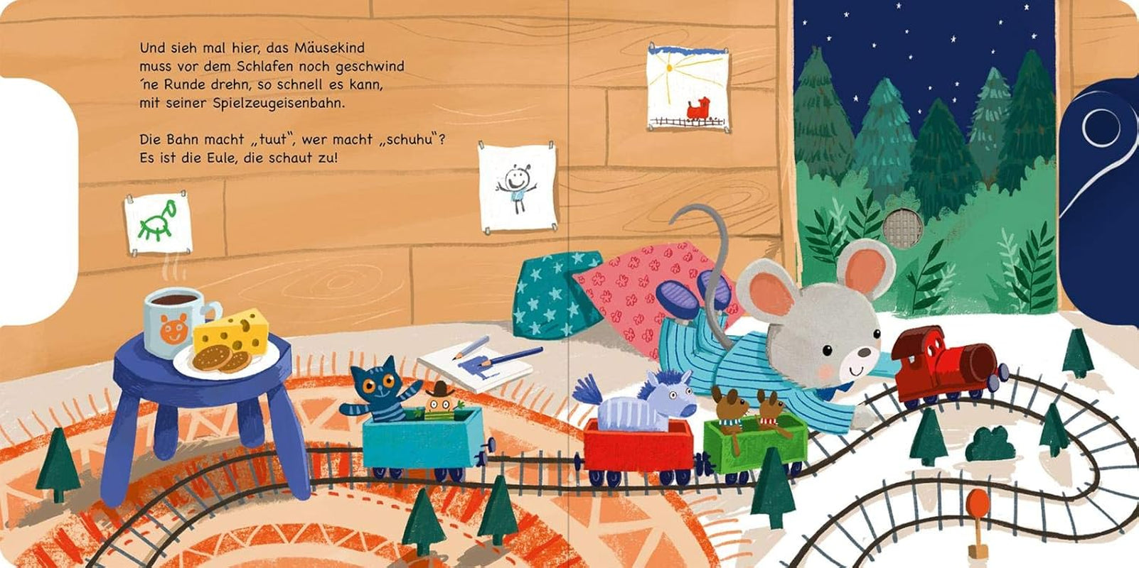 Shoo, shoo, ¡ahora tú también duermes!: Slider y 11 sonidos | Un libro innovador con sonidos deslizantes para pequeños mayores de 18 meses Bebe Naty Shop Toys
