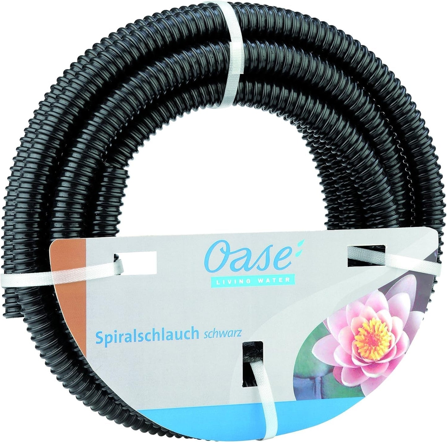Manguera espiral negra Oase 1 1/2", 5 m - sección de manguera de material PVC, adecuada para 1 bar (presión de trabajo)