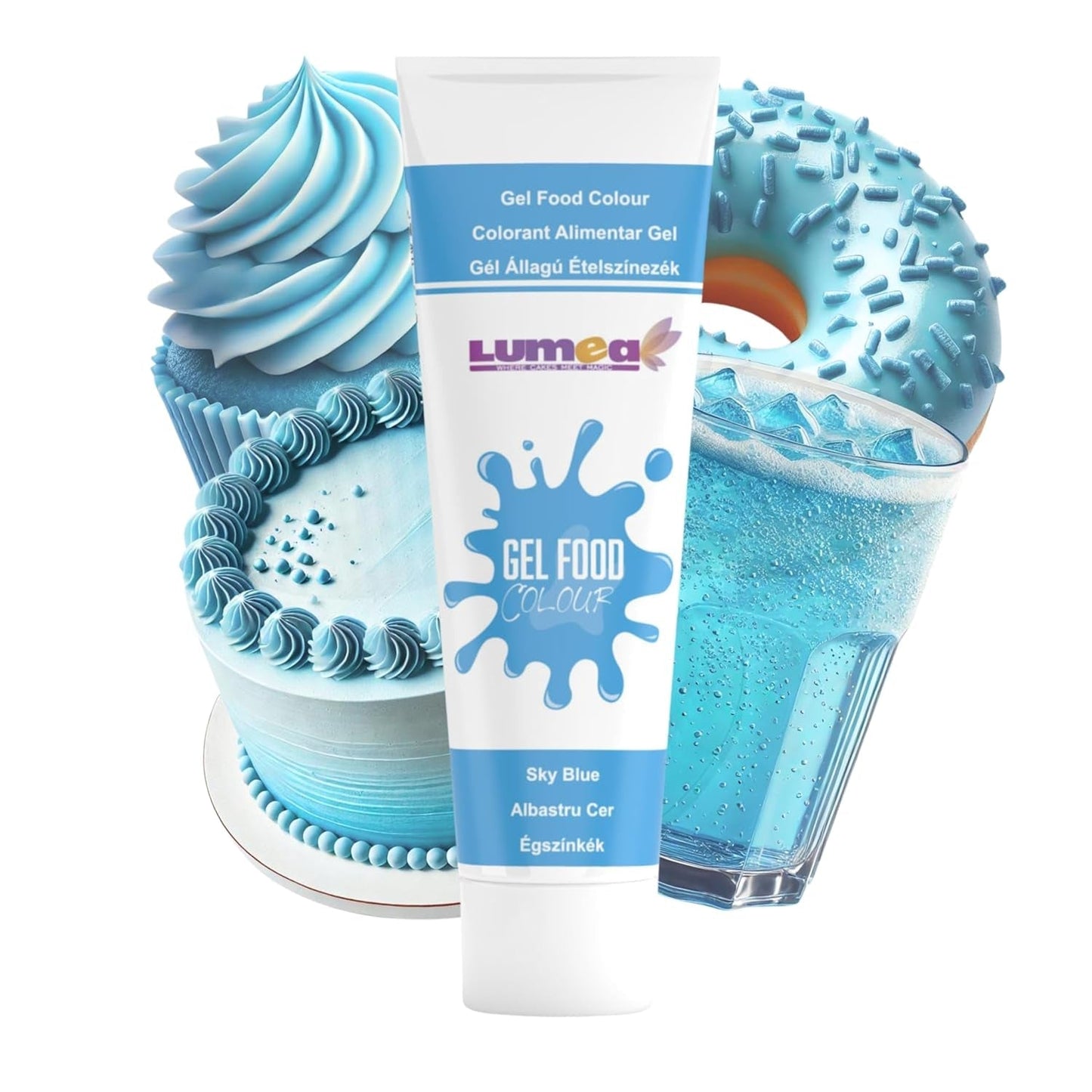 Dekozauber 24 Colorante alimentario rojo, gel, 30 g, vegano, sin azúcar, altamente concentrado, colorante alimentario rojo para fondant, crema de mantequilla, bebidas y más