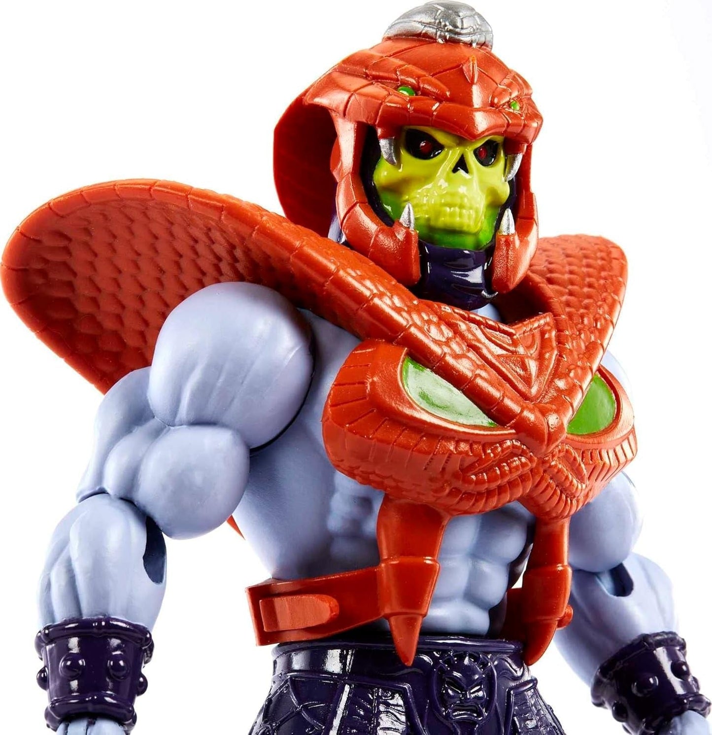 MASTERS of the UNIVERSE Snake Armor Skeletor - 16 articulaciones móviles, embalaje retro, mini cómic, para niños mayores de 6 años y coleccionistas adultos, figuras de acción HKM68 Naty Shop