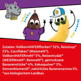 FRECHE FREUNDE KIDS, Bobs & DIKKAs Muesli crujiente de plátano y cacao, Muesli crujiente de chocolate para niños, bajo en azúcar, sin aditivos, 100% vegano, 6 piezas (6 x 280 g)