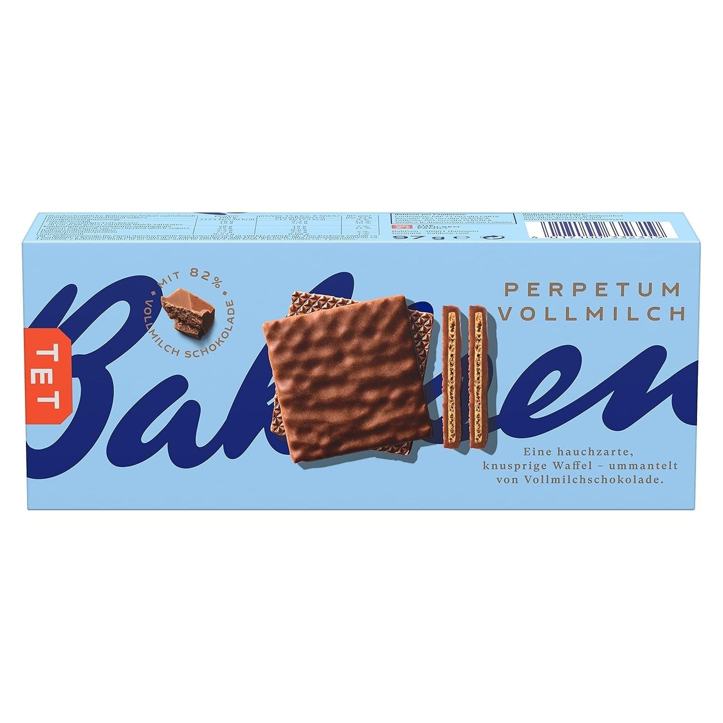 Oblea de chocolate con leche Bahlsen Perpetuum (1 x 97 g) (paquete de 10)