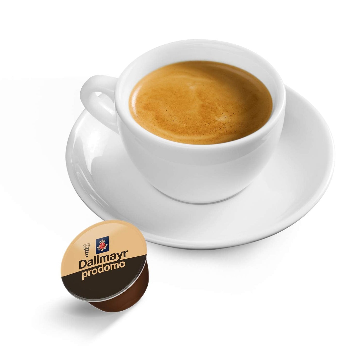 NESCAFÉ Dolce Gusto Dallmayr Prodomo, XXL-Vorratsbox, 90 Kaffeekapseln (3 x 30 Kapseln) y Dallmayr Crema d'Oro Caffè Latte (48 Kaffeekapseln, 48 Getränke, cremig&ausgefungen) Paquete de 3 (3 x 16 Kapseln)