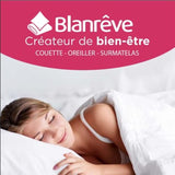 Blanrève Funda nórdica Estampada o Lisa, Templada, Para cama de matrimonio, Fácil de mantener, 240 X 220 Cm, Gris, Blanco Edredones y edredones Naty Shop