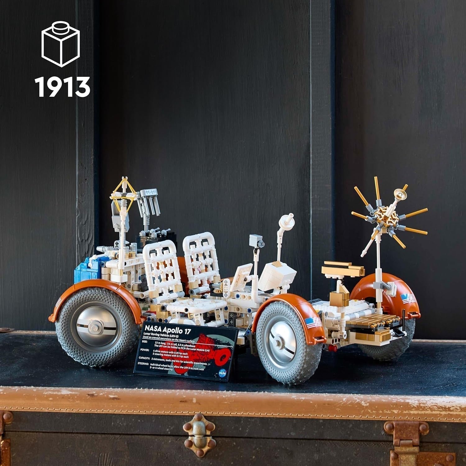 LEGO Technic Vehículo itinerante lunar Apollo (LRV) de la NASA, modelo de vehículo lunar para adultos, coleccionable espacial para entusiastas de la ciencia, juguete de construcción, modelo de vehículo espacial 42182 Juegos de construcción Besuche den LEGO-Store