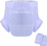 CutiePlusU Pañales para adultos, superficie seca, máxima absorbencia durante la noche, pañal desechable para incontinencia - azul, rosa, blanco, paquete de 3 (mediano 71-96 cm)