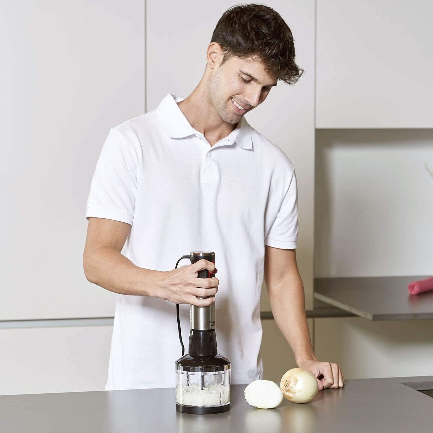 Batidora de mano Pro Chef 1000, W, Edelstahl Cocina Naty Shop