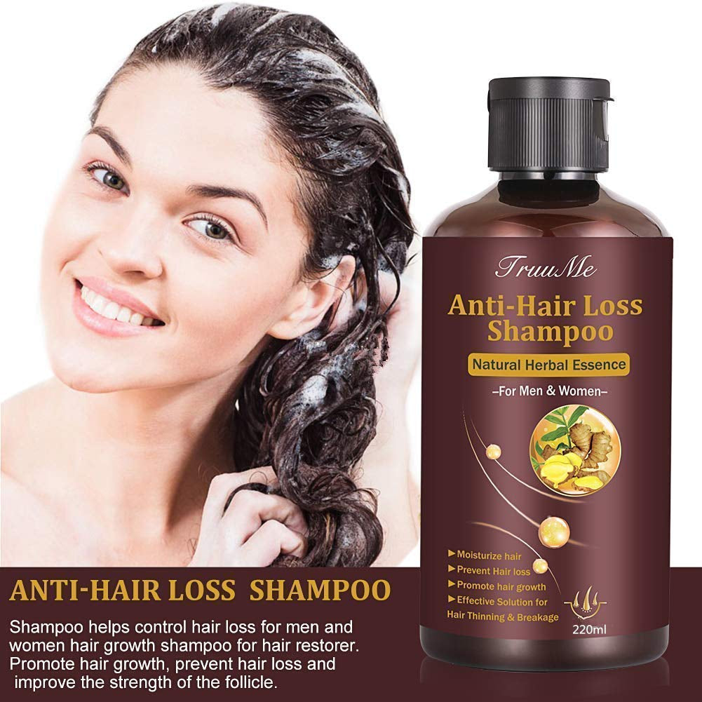 Champú para el crecimiento del cabello, anticaída, champú para la caída del cabello, champú a base de hierbas naturales para un crecimiento más rápido del cabello, loción Naty Shop Hair Care